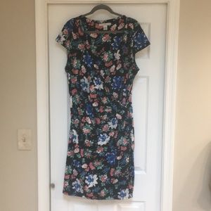 Plus sized wrap around dress